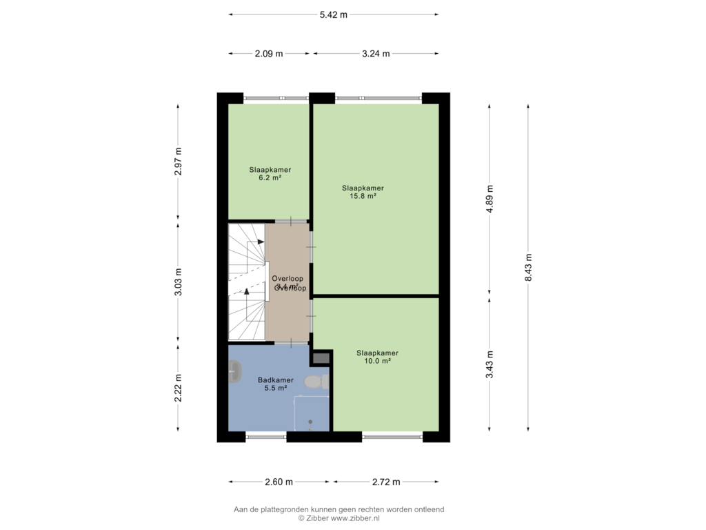 Bekijk plattegrond van Eerste Verdieping van Katerhals 5