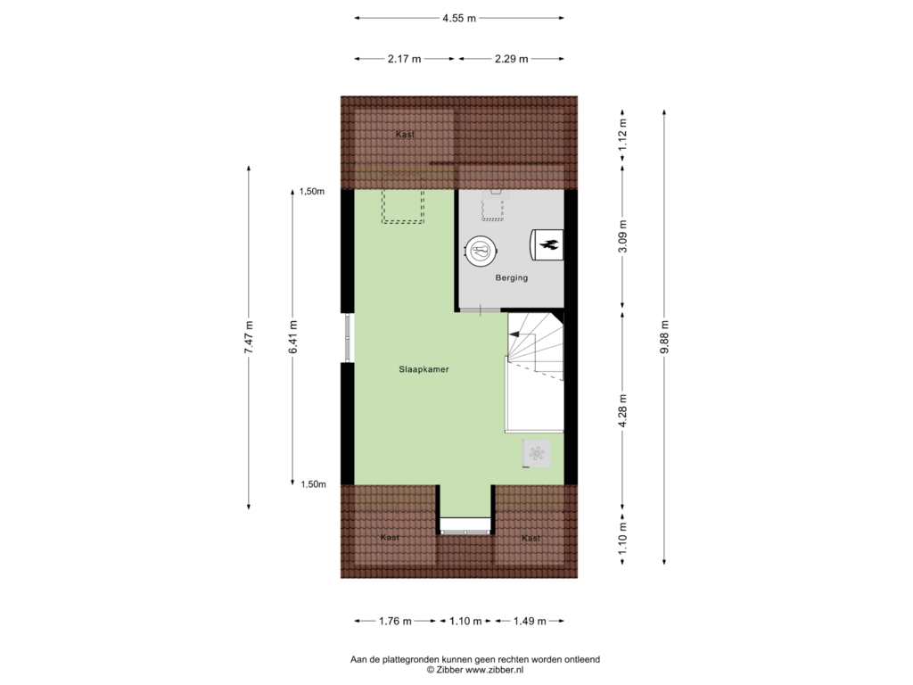 Bekijk plattegrond van Tweede Verdieping van Woudgraaf 10