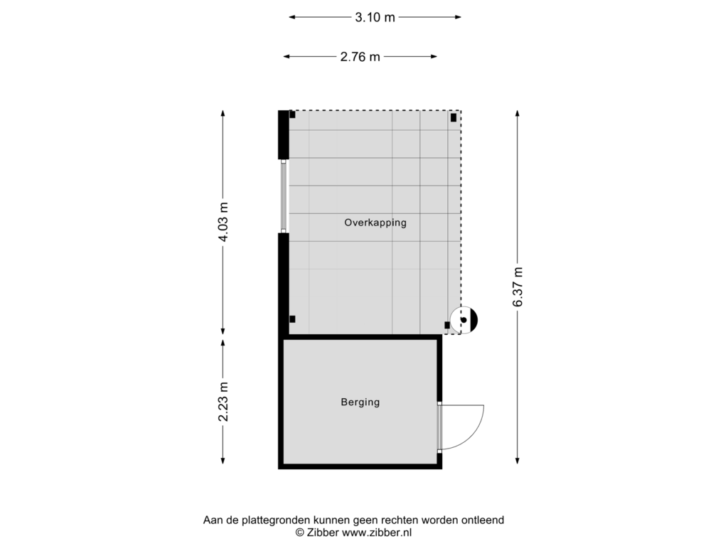 Bekijk plattegrond van Berging van Woudgraaf 10