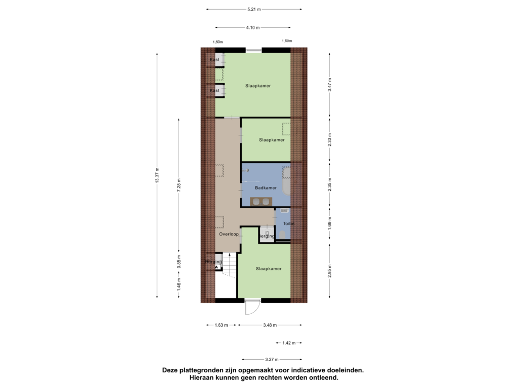 Bekijk plattegrond van Eerste Verdieping van Callenburgstraat 9