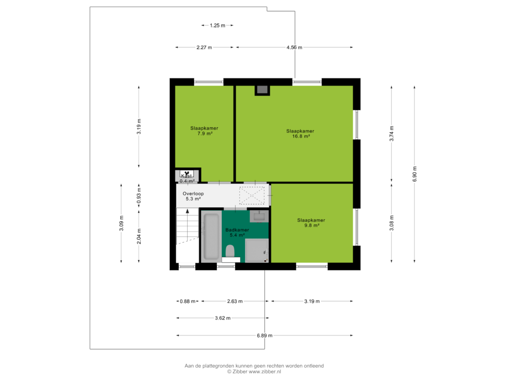 Bekijk plattegrond van Eerste Verdieping van Park Den Eng 8