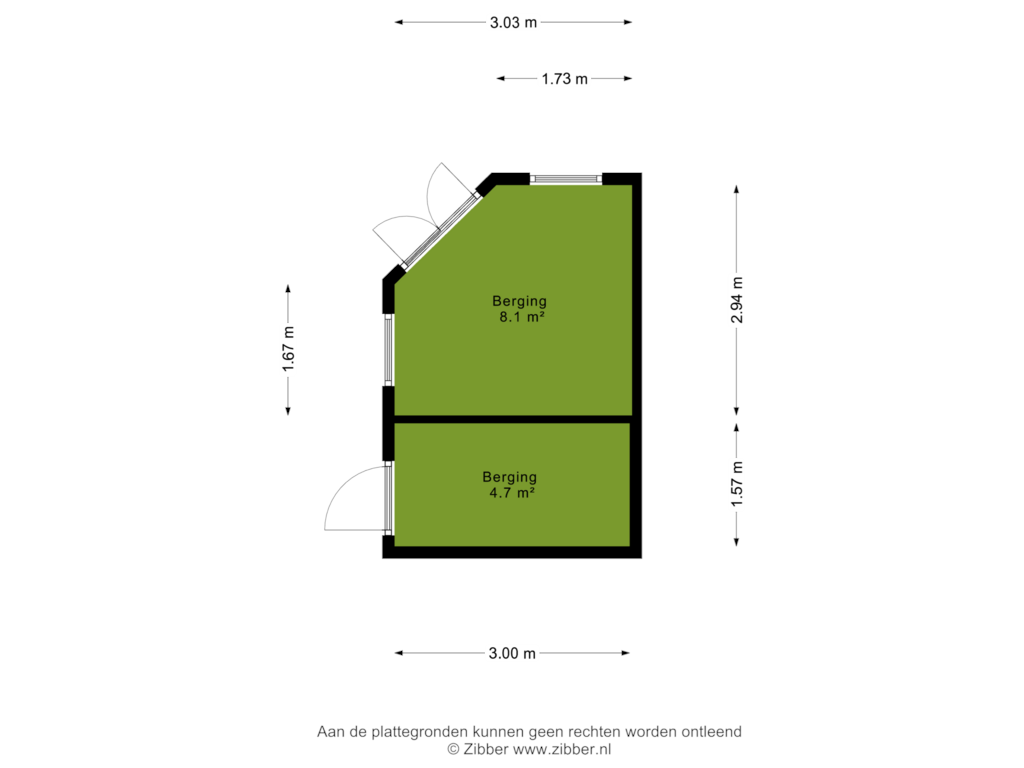 Bekijk plattegrond van Berging van Park Den Eng 8