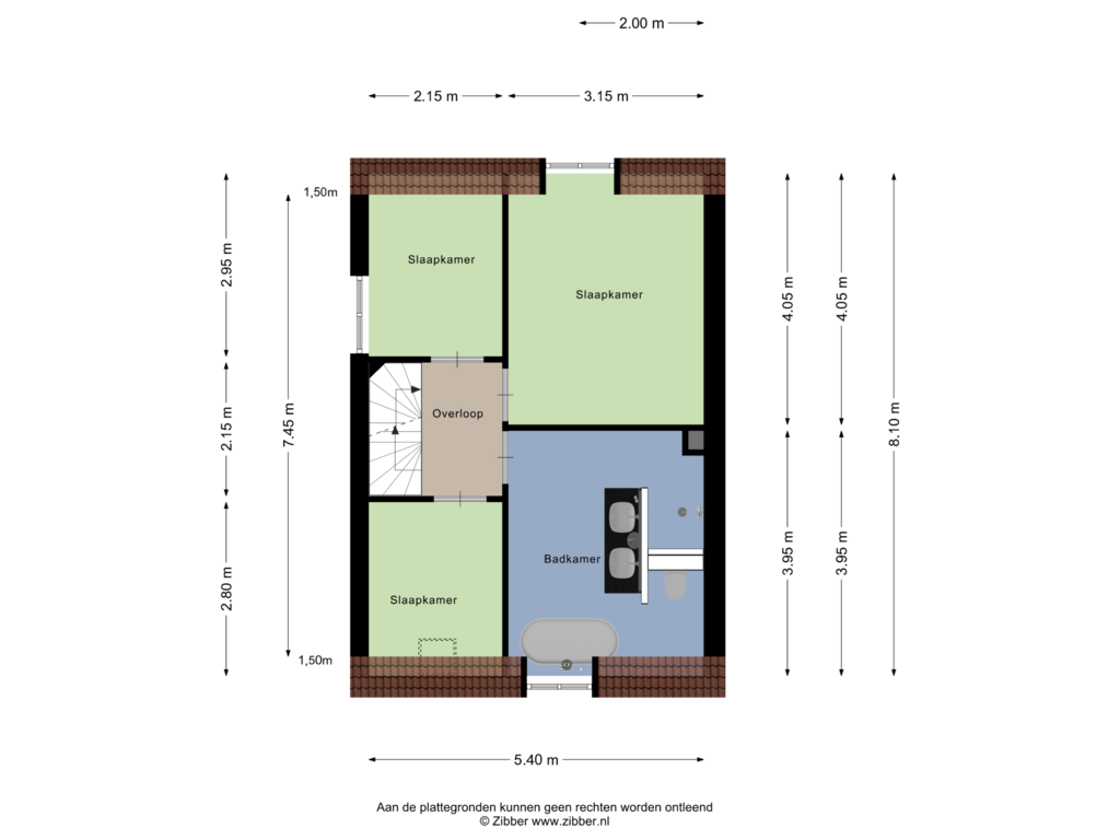 Bekijk plattegrond van Eerste Verdieping van Pauwkesstraat 33