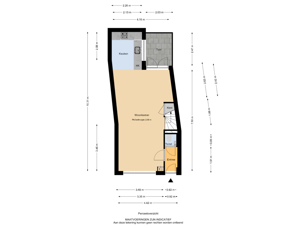 Bekijk plattegrond van Perceeloverzicht van Rozenstraat 34