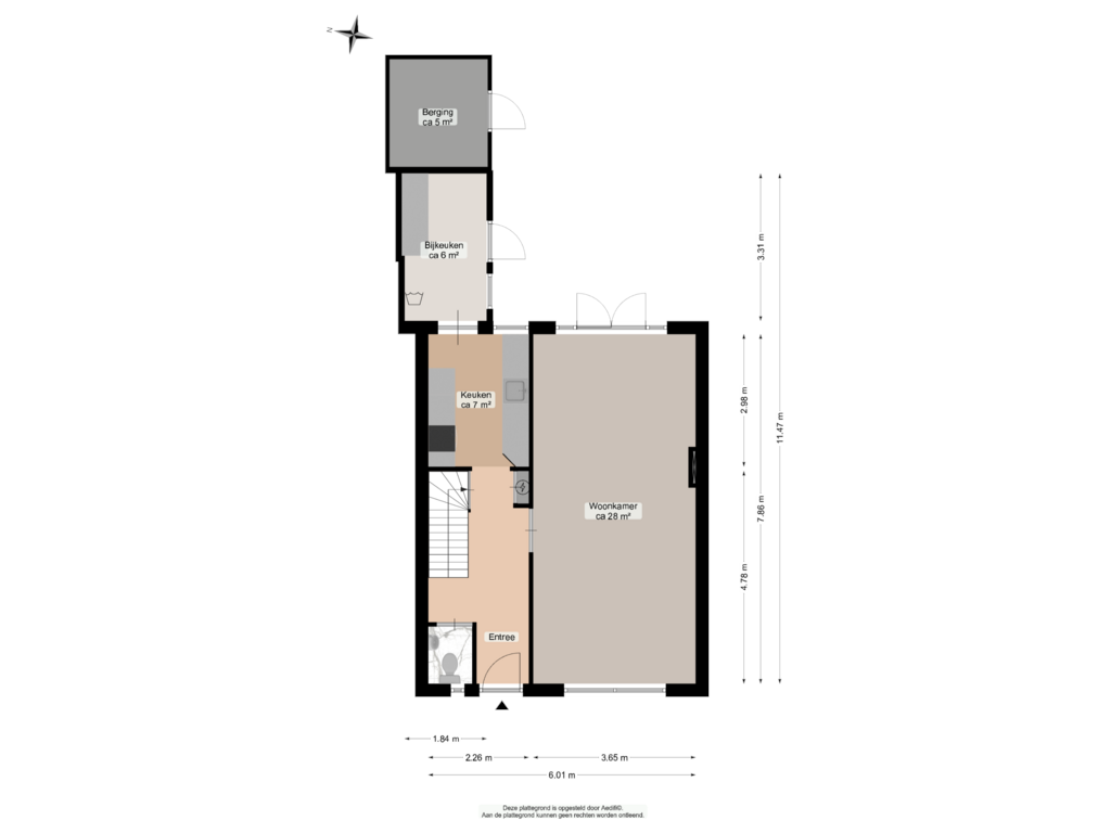 Bekijk plattegrond van Begane grond van Zandsteenlaan 105