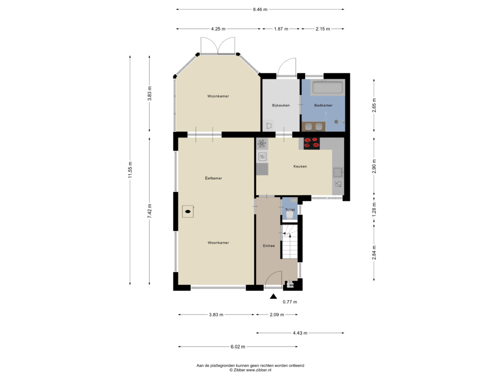 Bekijk plattegrond van Begane Grond van Acacialaan 21