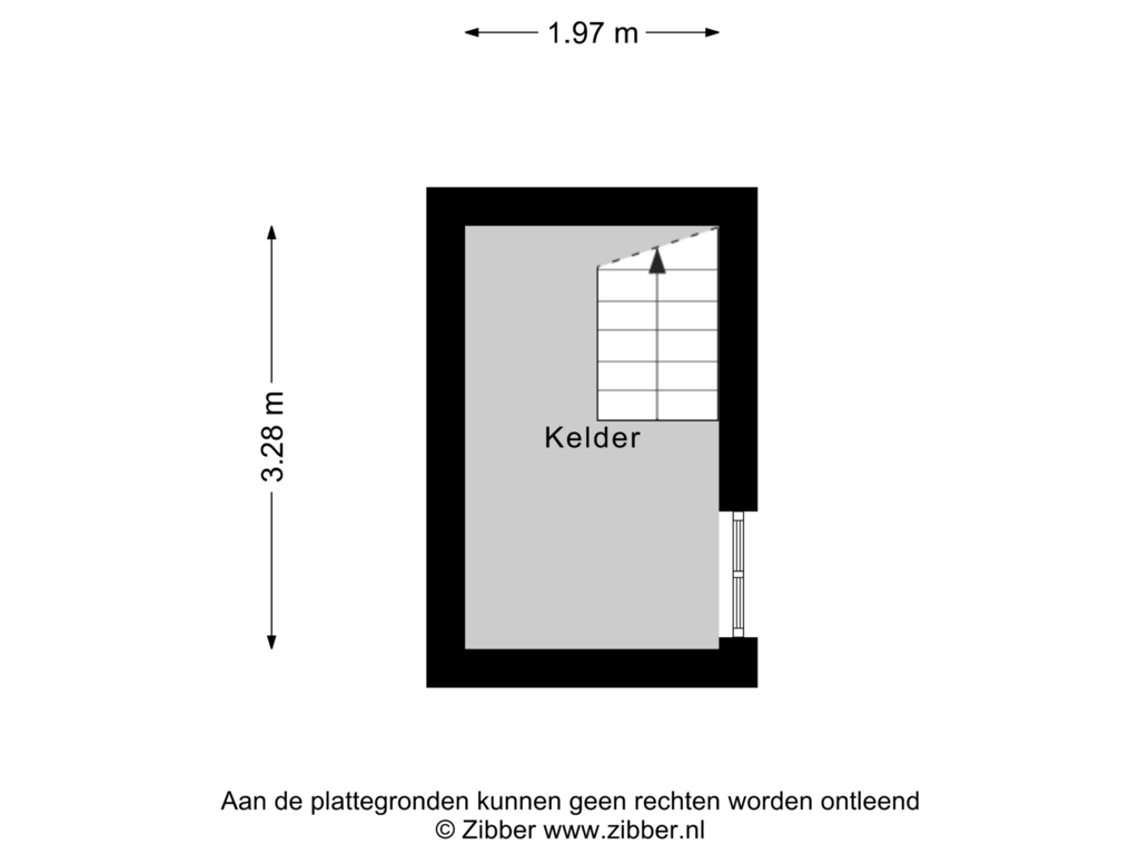 Bekijk plattegrond van Kelder van Acacialaan 21