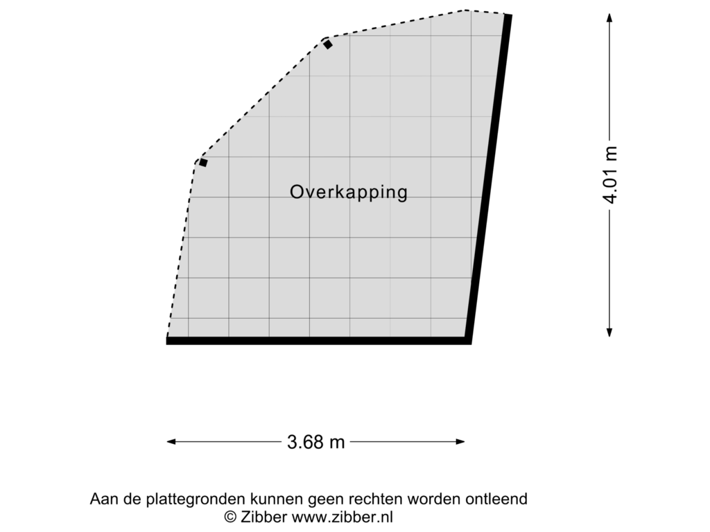 Bekijk plattegrond van Overkapping van Acacialaan 21