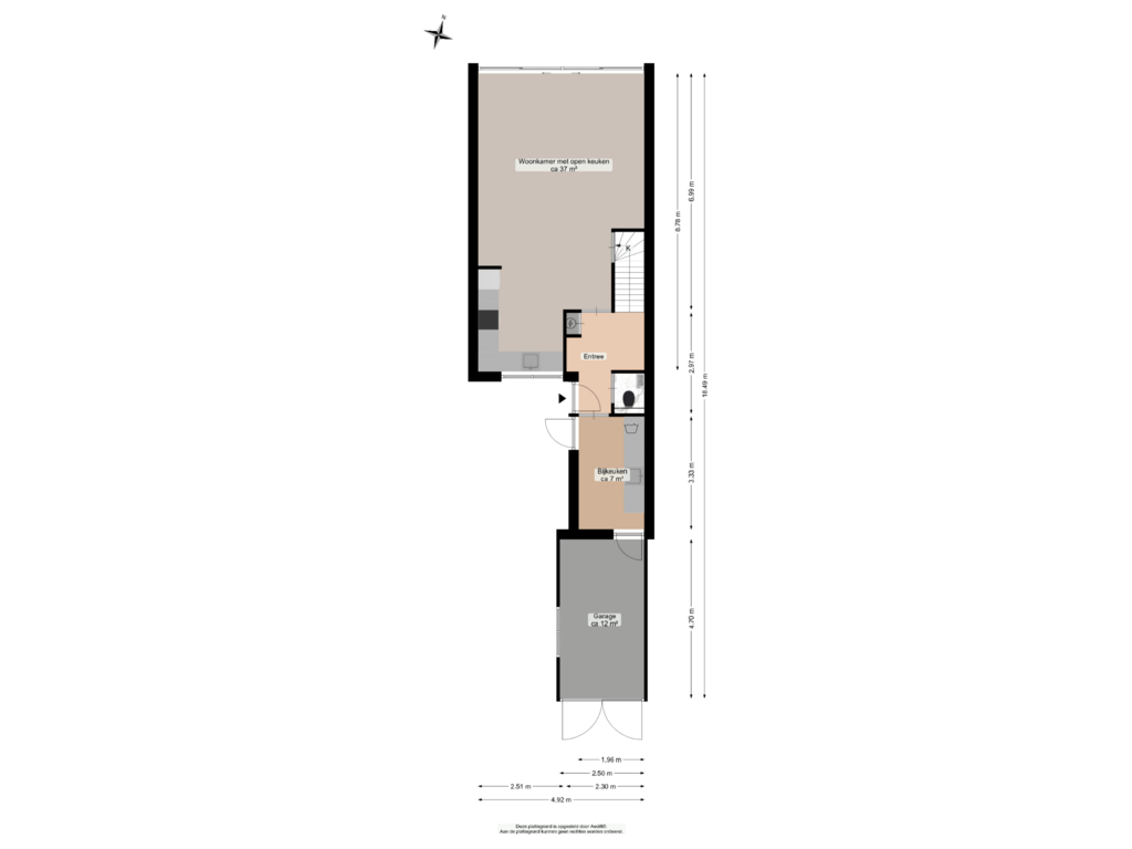 Bekijk plattegrond van Begane grond van Patrijspoort 54