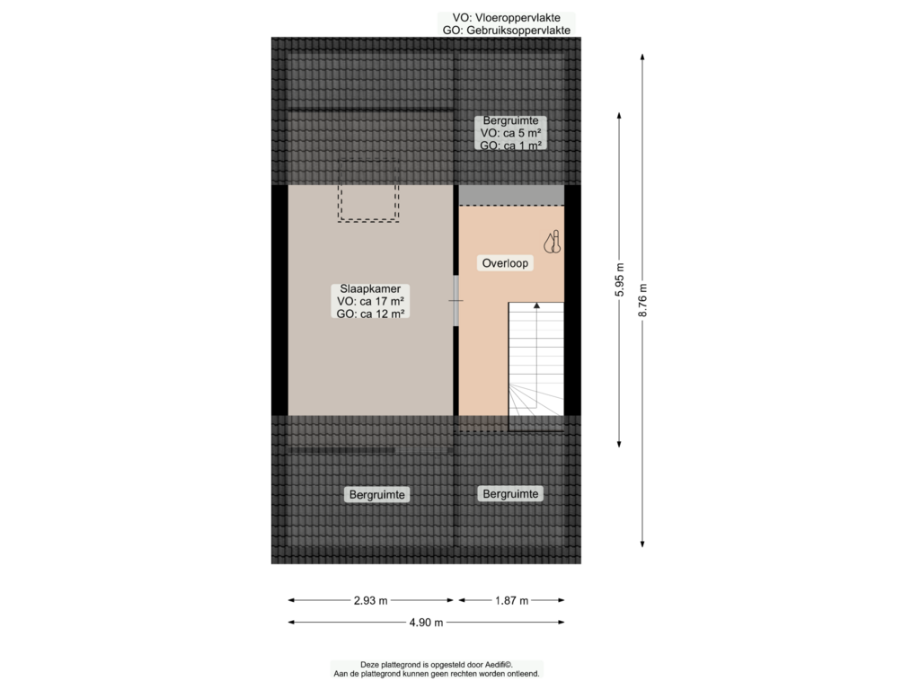 Bekijk plattegrond van Tweede verdieping van Patrijspoort 54