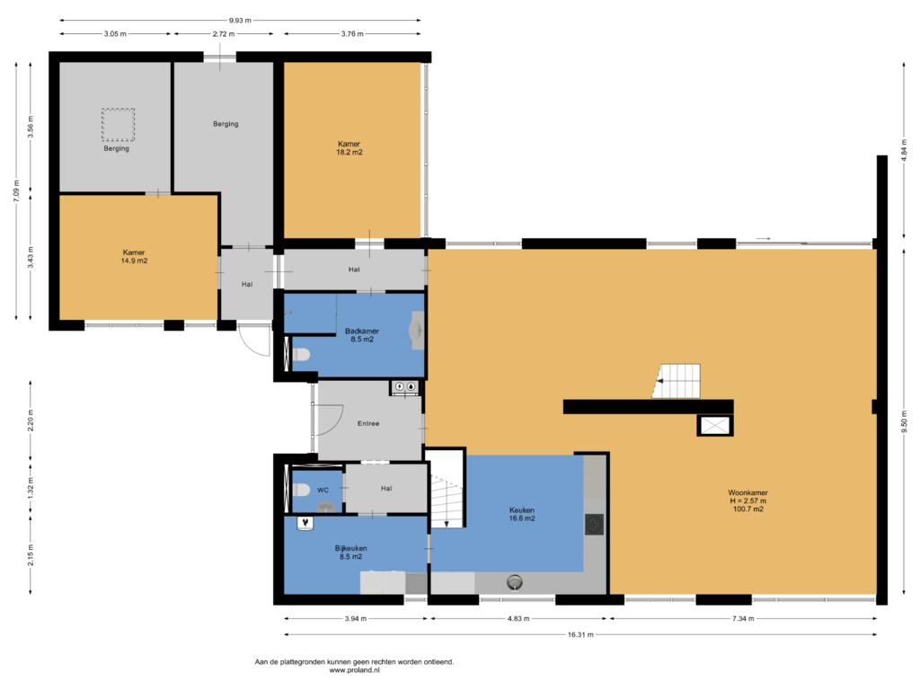 Bekijk plattegrond van Begane Grond van Volmachtenlaan 13