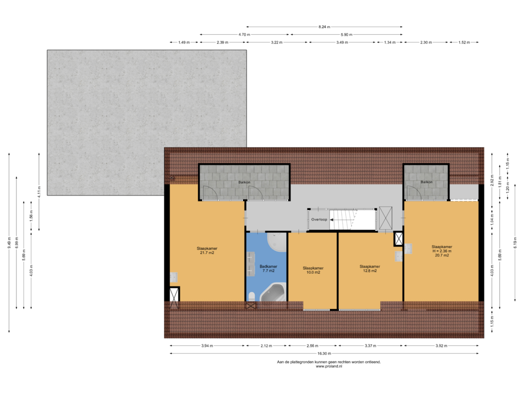 Bekijk plattegrond van 1e Verdieping van Volmachtenlaan 13