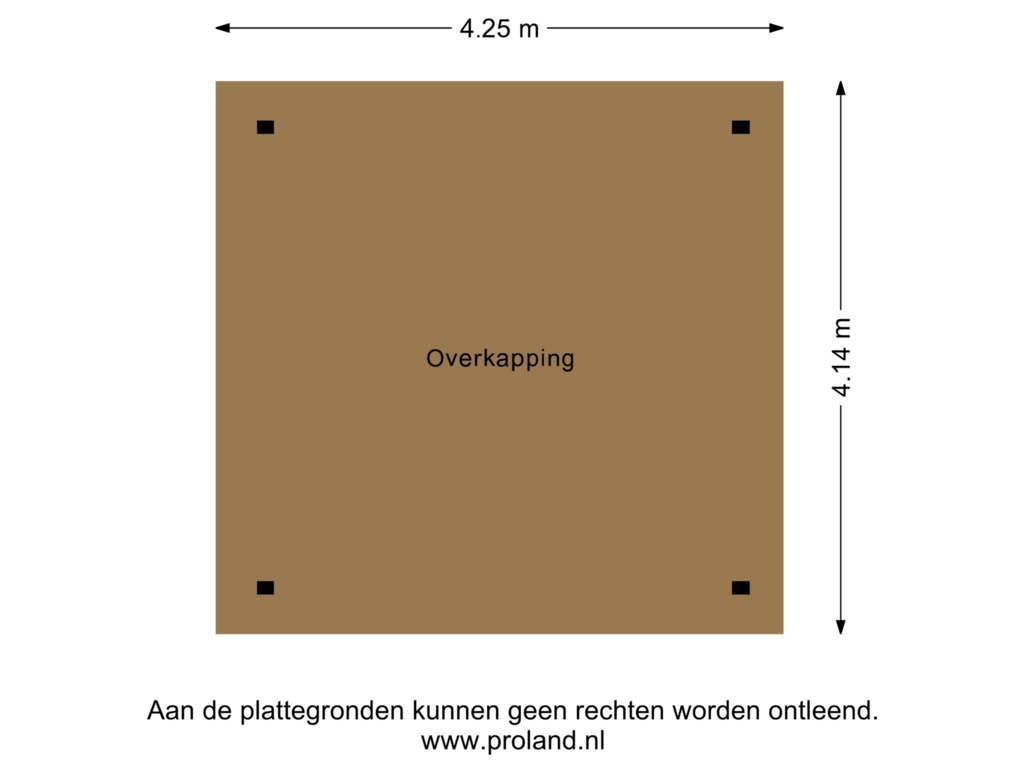 Bekijk plattegrond van Overkapping van Volmachtenlaan 13