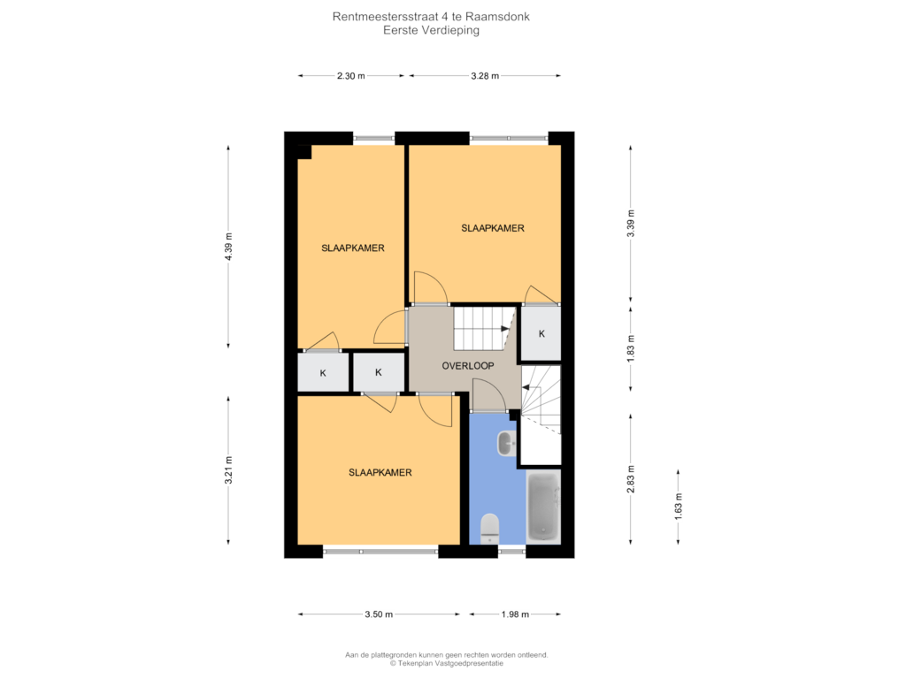 Bekijk plattegrond van Eerste Verdieping van Rentmeestersstraat 4