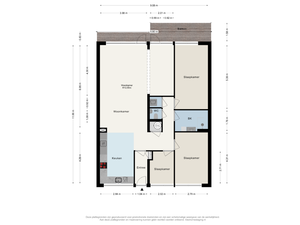 Bekijk plattegrond van 3e Verdieping van Koolmeesstraat 50