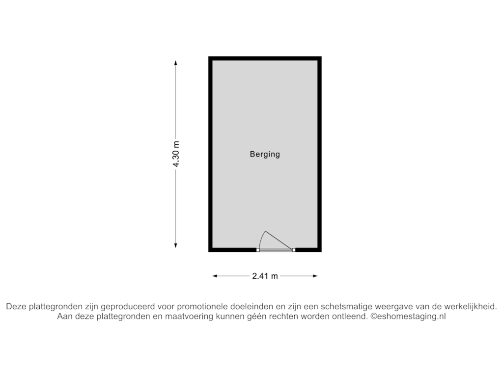 Bekijk plattegrond van Berging van Koolmeesstraat 50