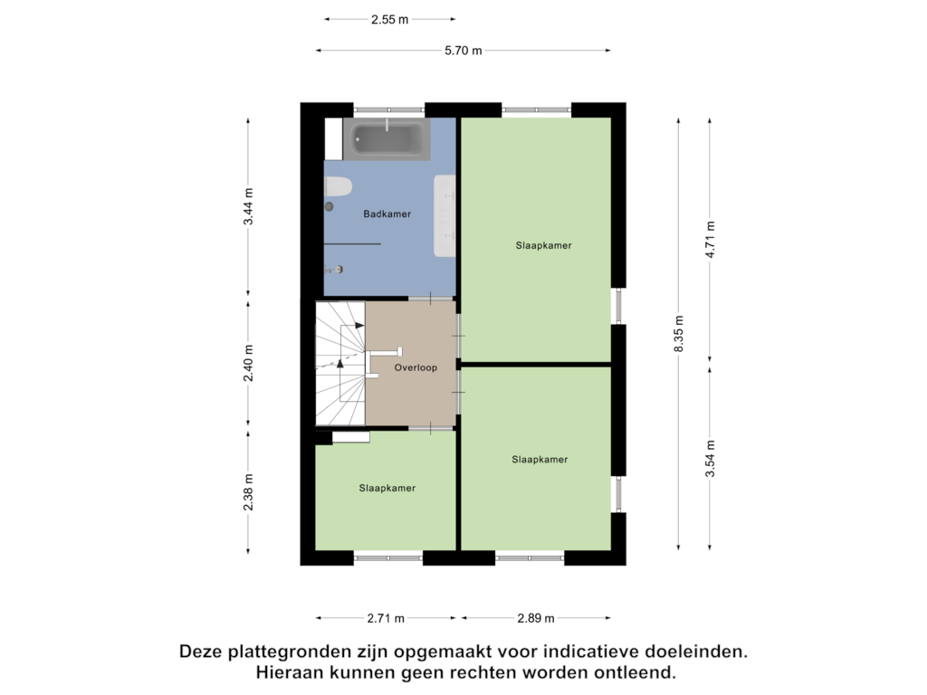 Bekijk plattegrond van Eerste Verdieping van Wisselslag 1