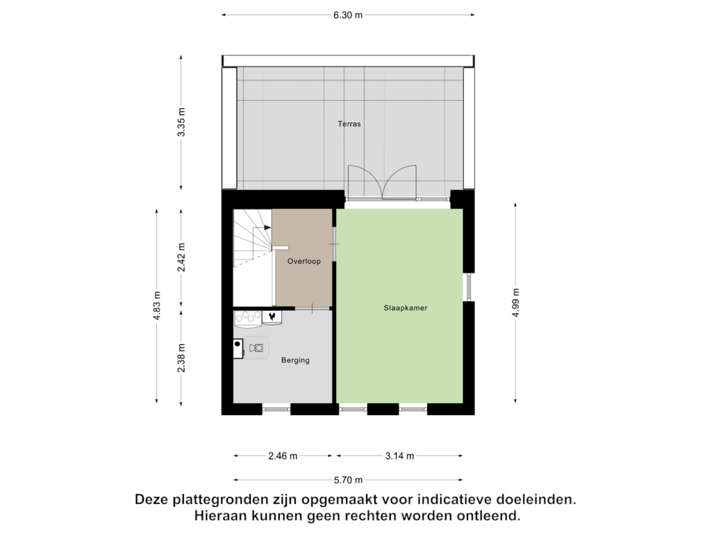 Bekijk plattegrond van Tweede Verdieping van Wisselslag 1