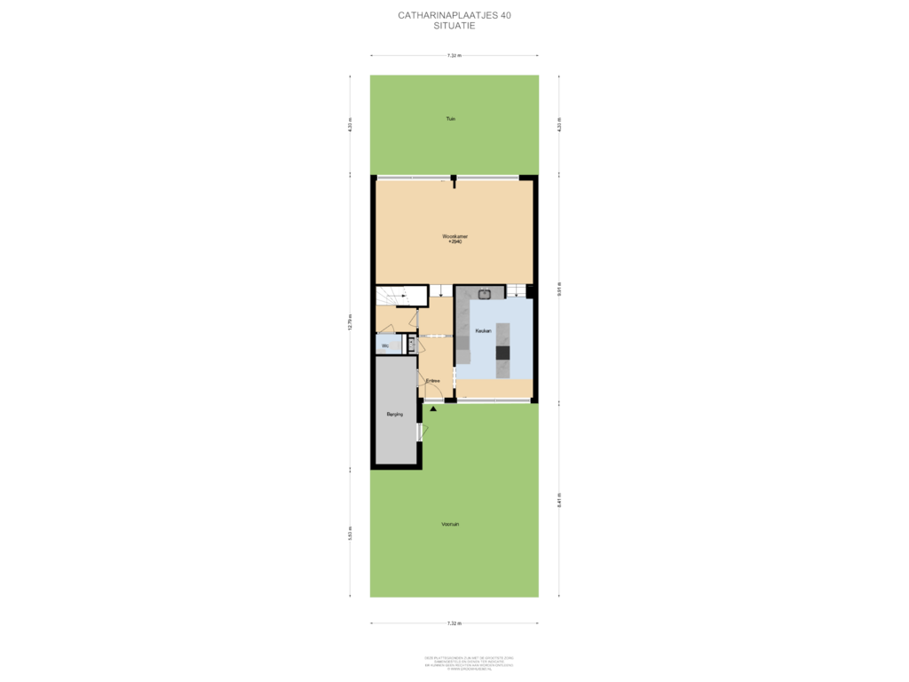 Bekijk plattegrond van Situatie van Catharinaplaatjes 40