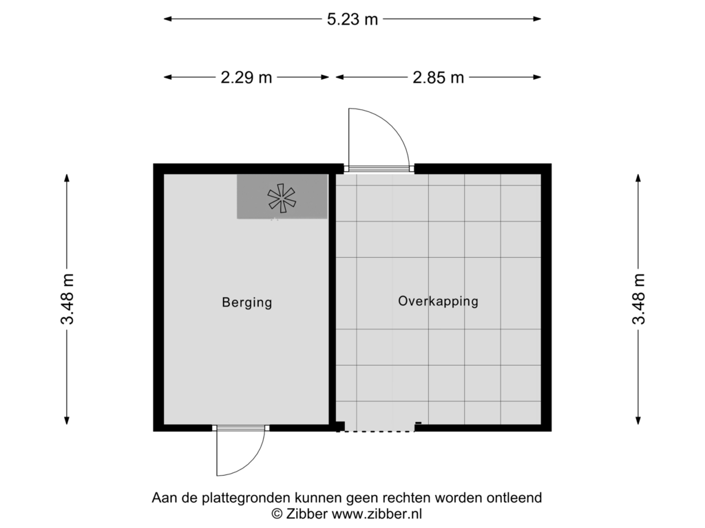 Bekijk plattegrond van Berging van Doornappel 11