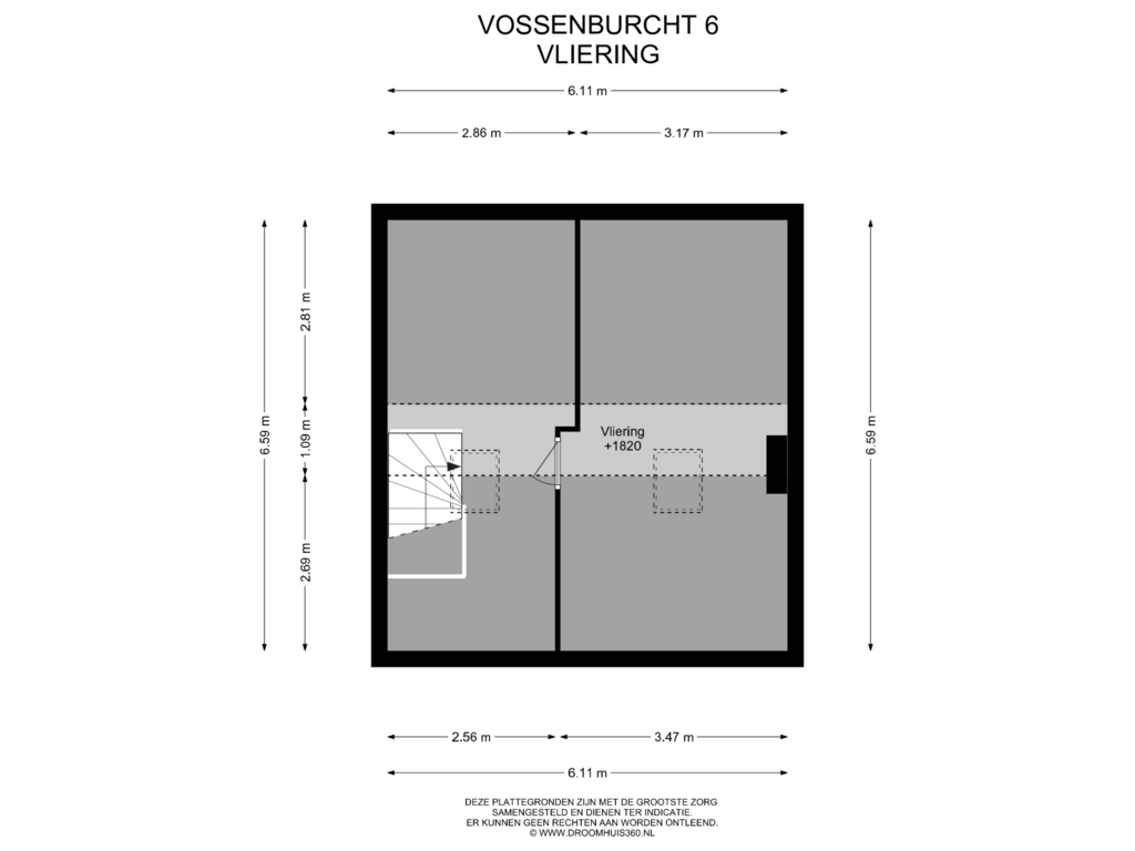 View floorplan of Vliering of Vossenburcht 6