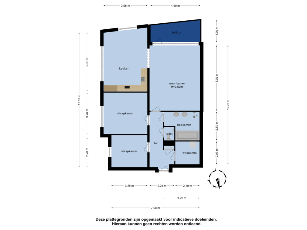 View floorplan of Appartement of Lobeliuslaan 72