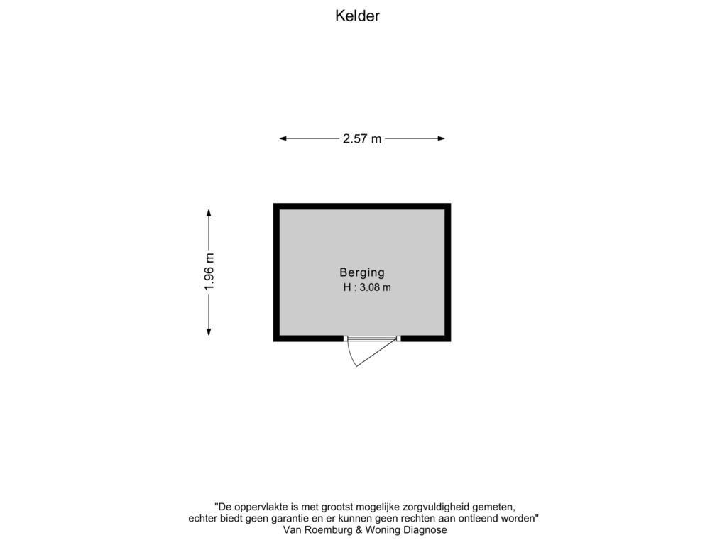 View floorplan of Berging of Sausalitolaan 18