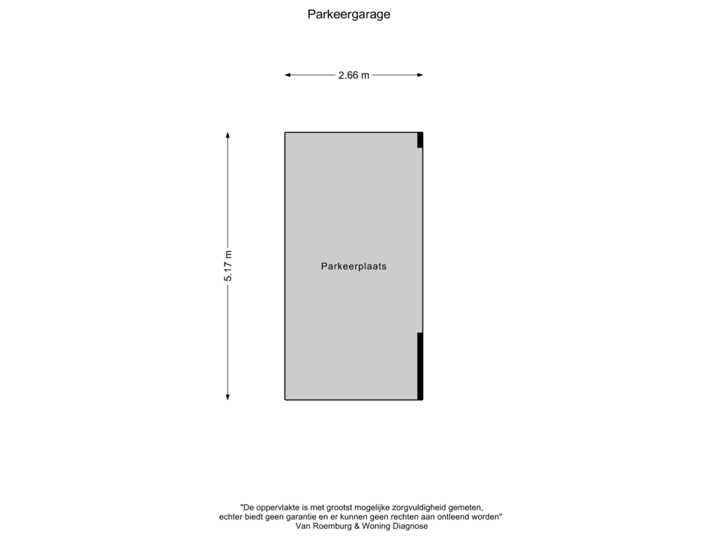 View floorplan of Parkeerplaats of Sausalitolaan 18