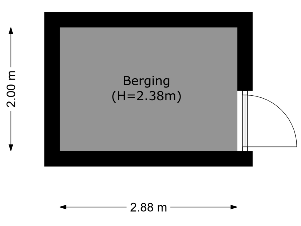 Bekijk plattegrond van berging van Vierasser 43