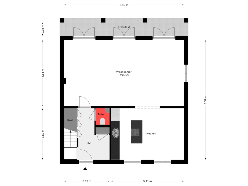 Bekijk plattegrond van Begane Grond van Han G. Hoekstrahof 6