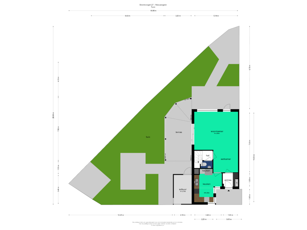 View floorplan of TUIN of Stormvogel 27