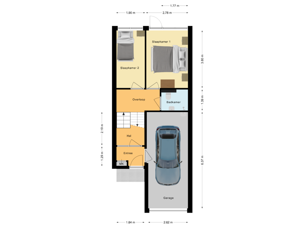 Bekijk plattegrond van Begane grond van Dokter Kanterslaan 240