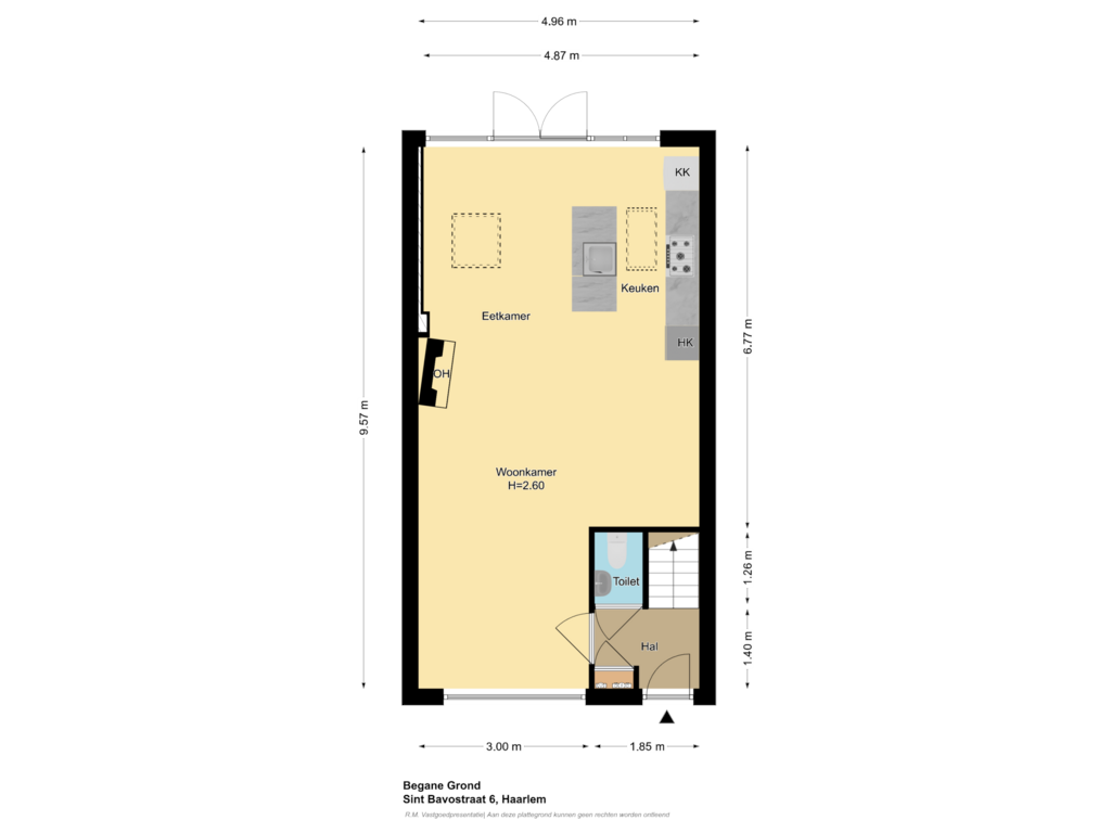 Bekijk plattegrond van Begane Grond van Sint-Bavostraat 6