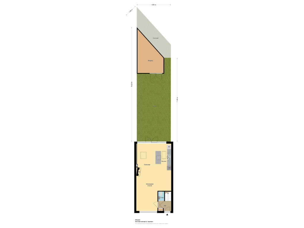 Bekijk plattegrond van Situatie van Sint-Bavostraat 6