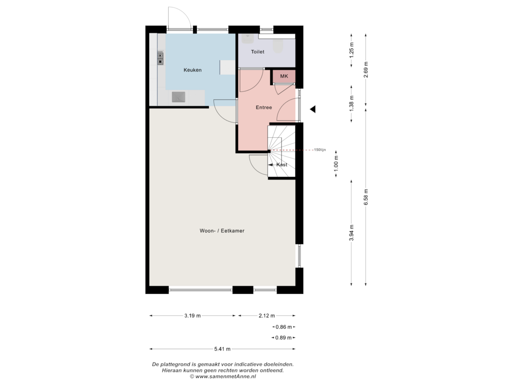 View floorplan of Begane grond of Spiekerlanden 2