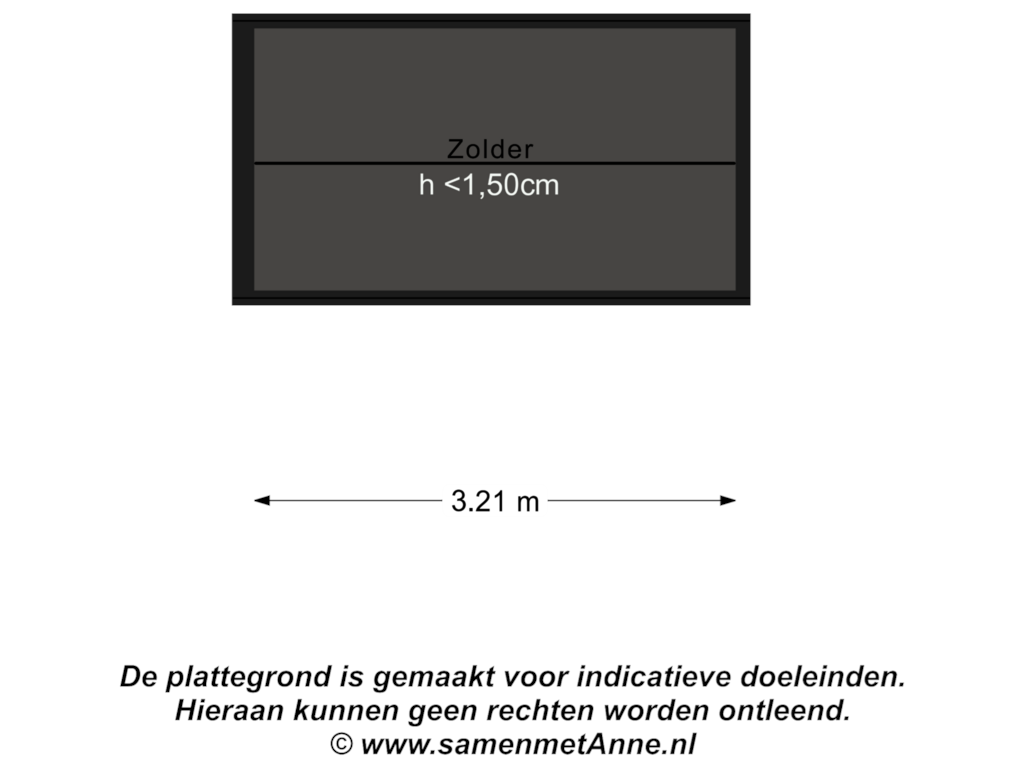 View floorplan of Zolder of Spiekerlanden 2