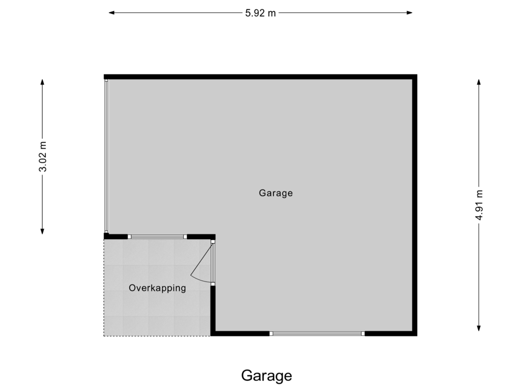 Bekijk plattegrond van Garage van Vroonland 30