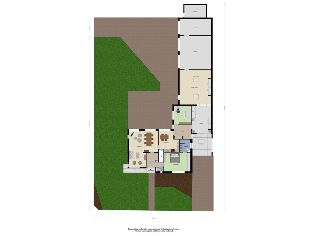 View floorplan of Begane Grond Tuin of Molenesch 26