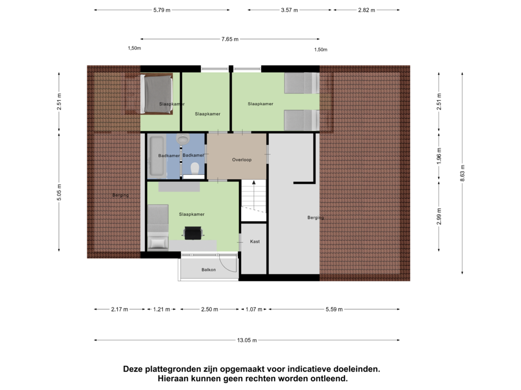 View floorplan of Eerste Verdieping of Molenesch 26