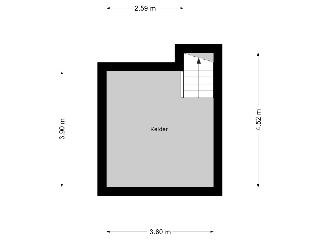 View floorplan of Kelder of Molenesch 26