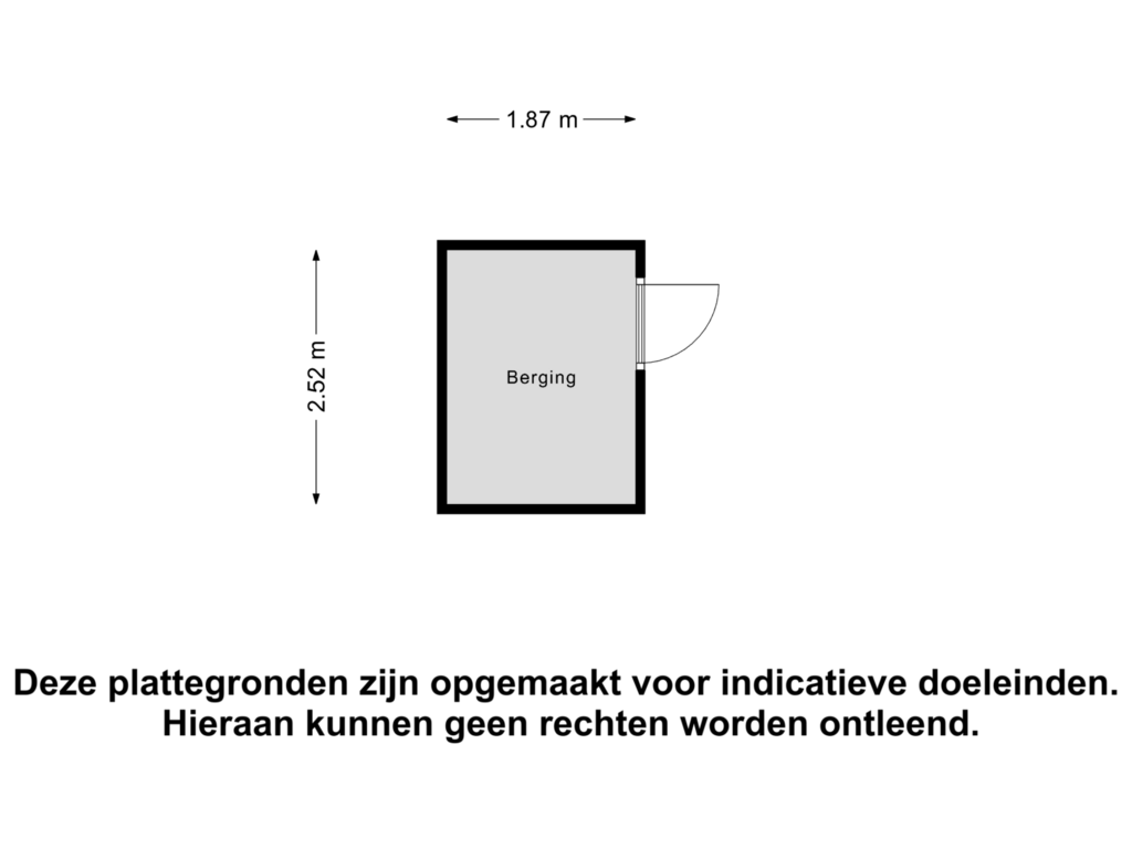 View floorplan of Berging of Molenesch 26