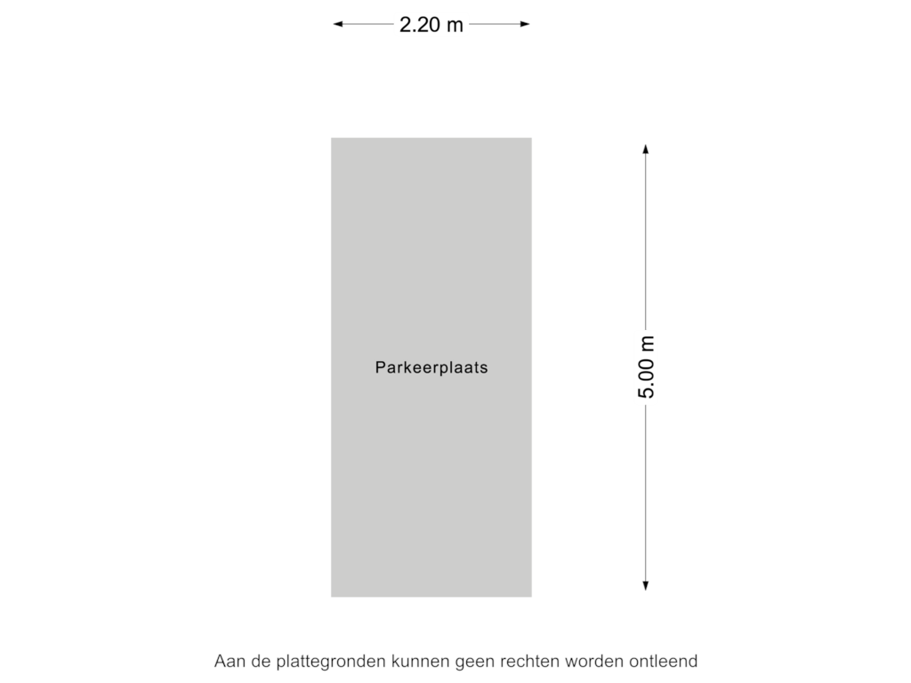 View floorplan of Parkeerplaats of Hofvijver 127