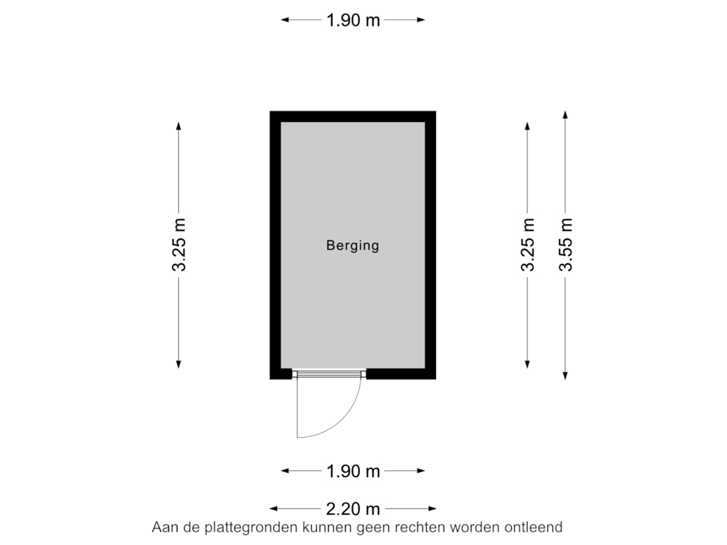 View floorplan of Berging of Hofvijver 127