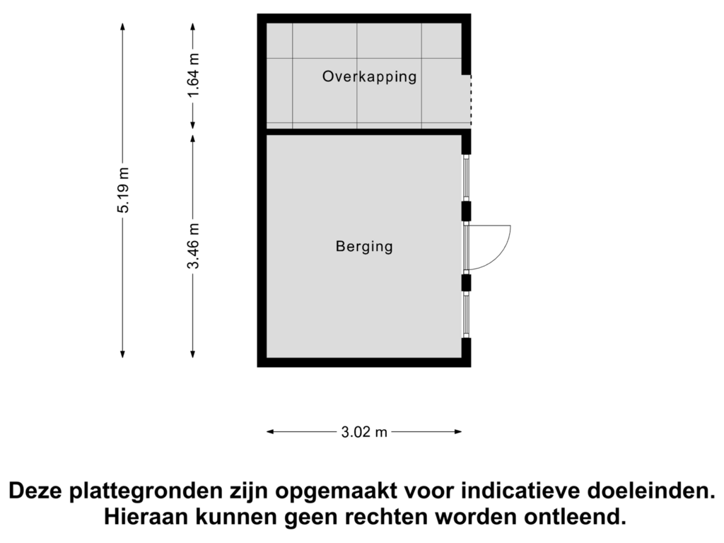 Bekijk plattegrond van Berging van Hazelaarstraat 4