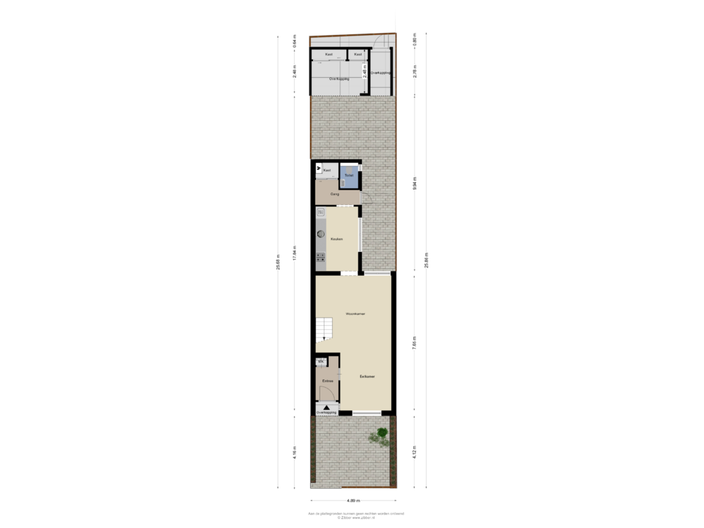 Bekijk plattegrond van Begane grond_tuin van Blazoenstraat 26