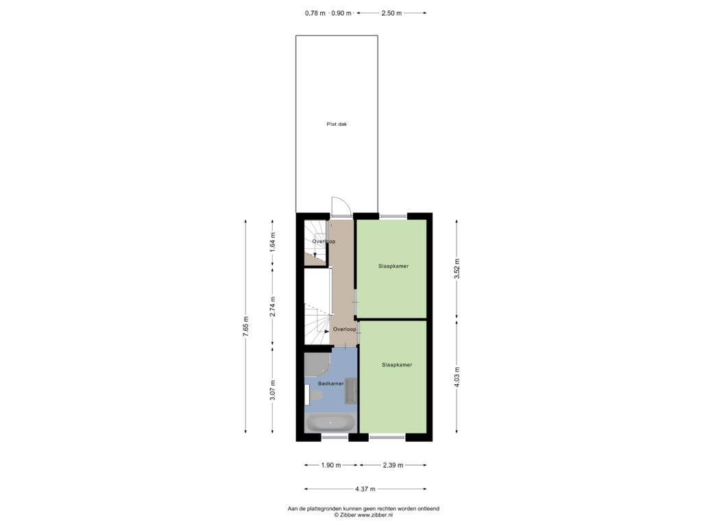 Bekijk plattegrond van Eerste verdieping van Blazoenstraat 26