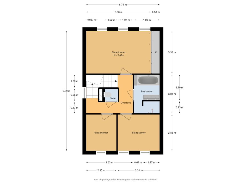 Bekijk plattegrond van 1e Verdieping van Dorpsplein 10-D