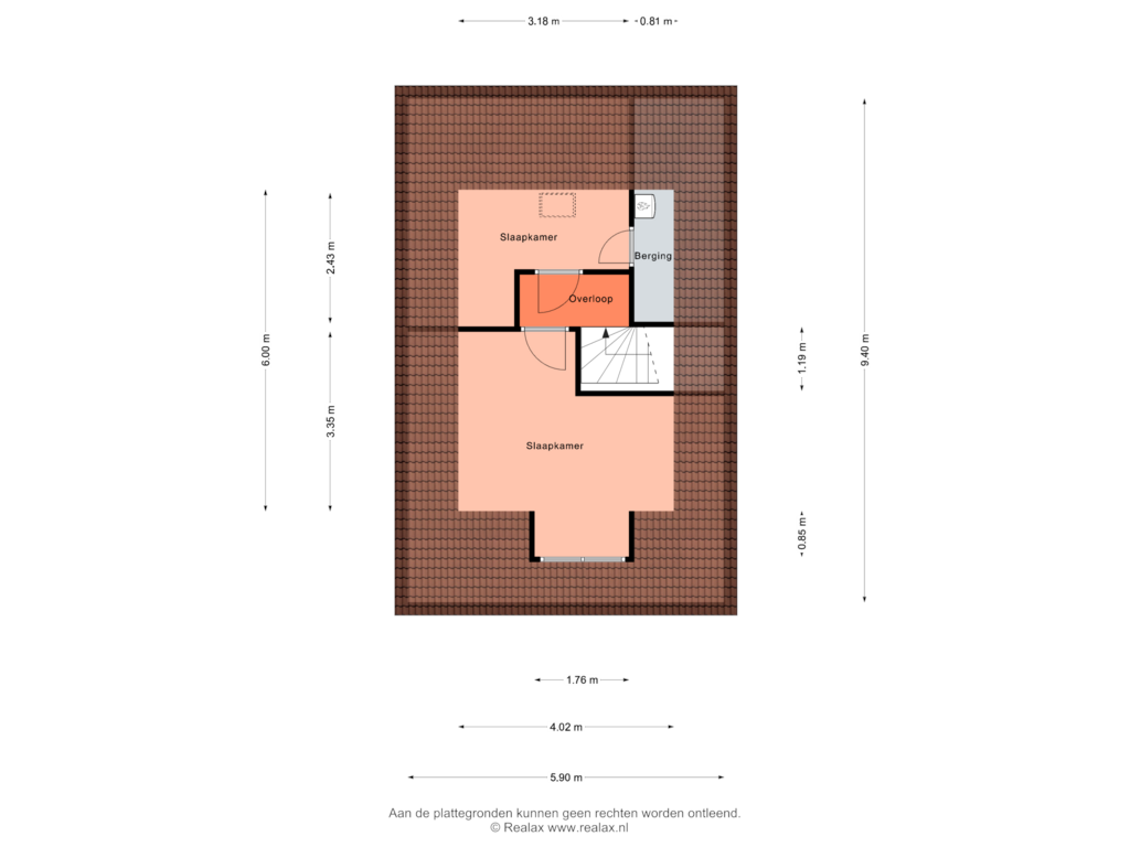 View floorplan of Verdieping 2 of Honingzoet 11