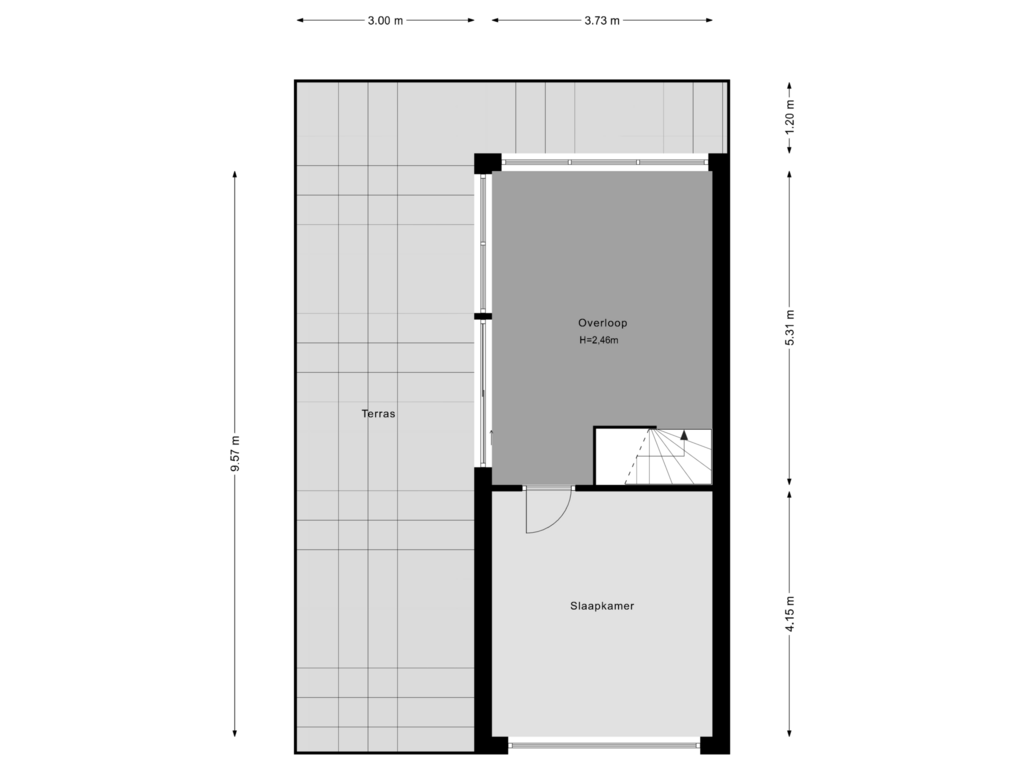 View floorplan of 2e Verdieping of Mohammed Roemhof 2