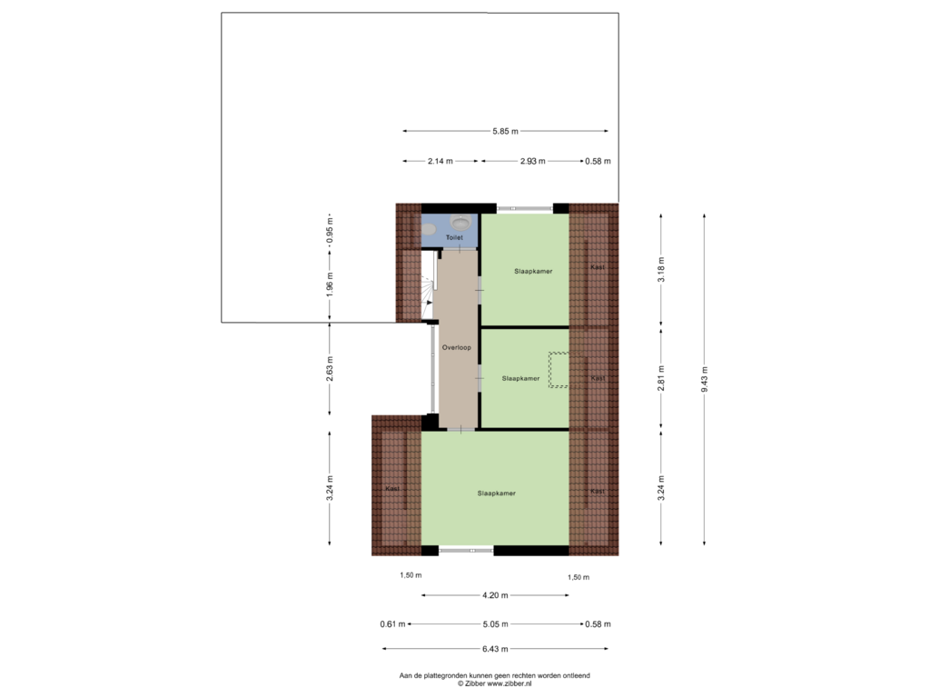 Bekijk plattegrond van Eerste Verdieping van Fuchsiastraat 6